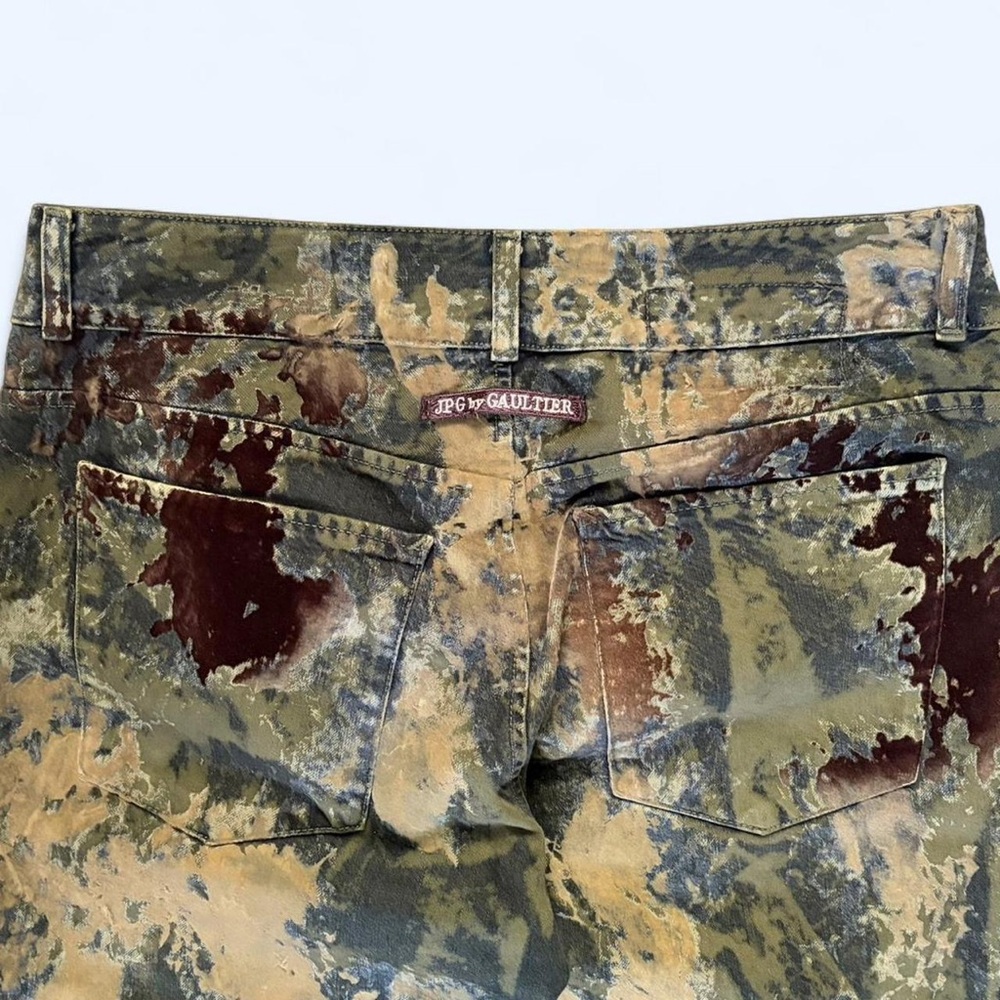 Rare Vintage Jean Paul Gaultier JPG Camo Jeans - Picture 4 of 7